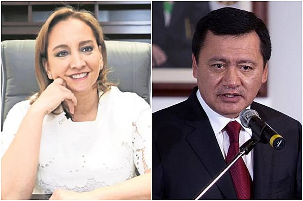 Claudia Ruiz Massieu y Miguel Ángel Osorio Chong. Foto: Especial