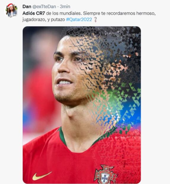 Cristiano Ronaldo fue blanco de memes tras la eliminación de Portugal