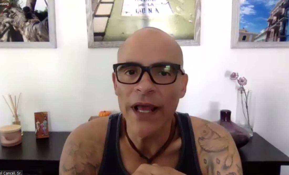 Miguel Cancel, de Menudo, en conferencia de prensa. Foto: Especial