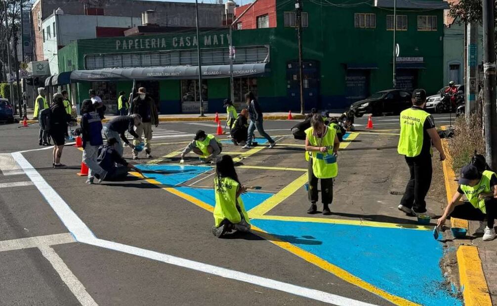 Ponen en marcha seguridad vial al rededor de escuelas en la colonia Obrera (17/11/2025). Foto: Especial