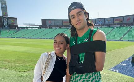 Carlos Acevedo, portero de Santos, conoce a su gemela tiktoker