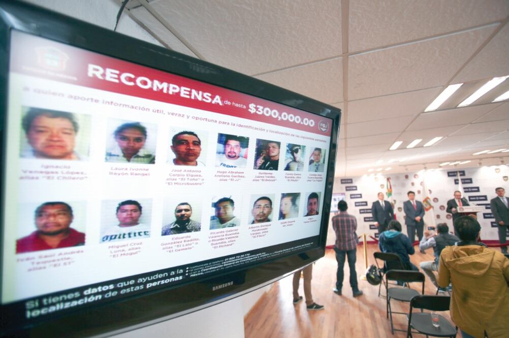 Siete de los prófugos son considerados prioritarios y a cambio de información la institución entregará 500 mil pesos por cada uno. Foto: JORGE ALVARADO. EL UNIVERSAL