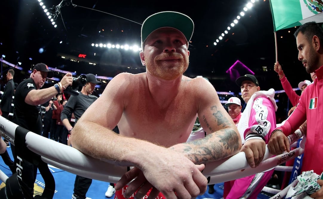 Saúl Álvarez tras ser derrotado por Dmitry Bivol en Las Vegas - FOTO: AFP