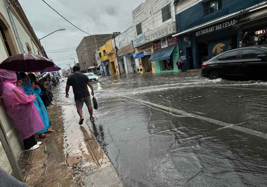 Las precipitaciones más intensas se han registrado en las zonas sur, poniente y oriente de Mérida. Foto: Especial