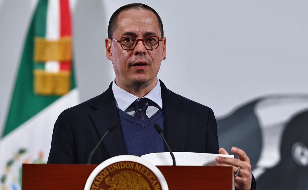 José Merino, titular de la Agencia de Transformación Digital y Telecomunicaciones, presentó los principales cambios en la Ley en materia de Telecomunicaciones y Radiodifusión. Foto: Berenice Fregoso / EL UNIVERSAL