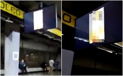 Proyectan video porno en pantalla del Metro CDMX; acusan acto de vandalismo
