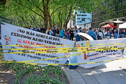 Abandonados, los trabajadores del sector cultural