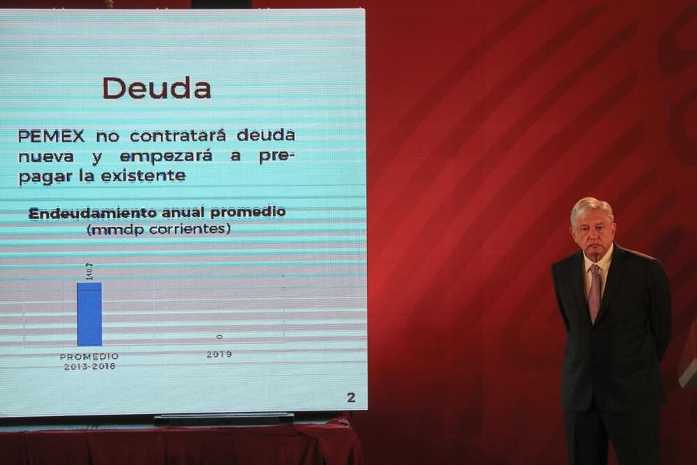 En su conferencia en Palacio Nacional, el mandatario aseguró que este fracaso de la reforma energética fue debido en parte con el apoyo de “todas estas instancias reguladoras, supuestamente independientes". Foto: Juan Carlos Reyes/EL UNIVERSAL