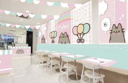 Abren primera cafetería en el mundo del gato Pusheen