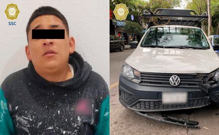 Detienen a dos sujetos por presuntamente robar una camioneta que transportaba abarrotes 