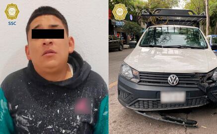 Detienen a dos sujetos por presuntamente robar una camioneta que transportaba abarrotes 