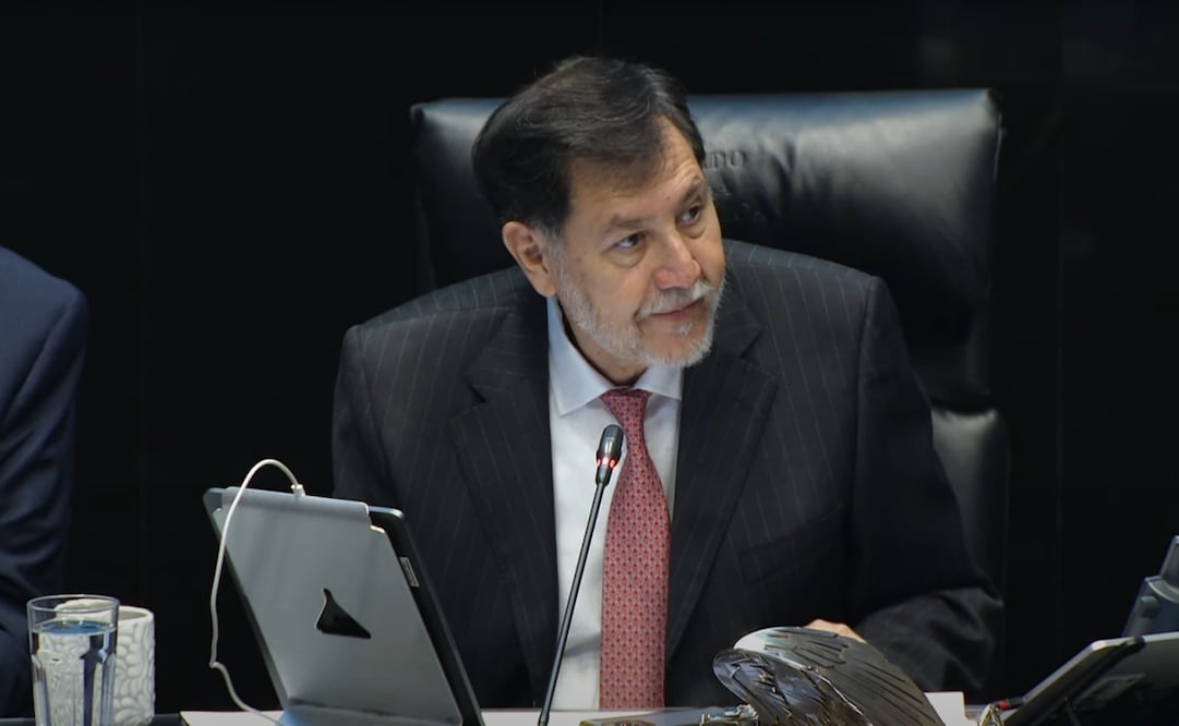Gerardo Fernández Noroña, presidente de la Mesa Directiva del Senado de la República. Foto: Captura
