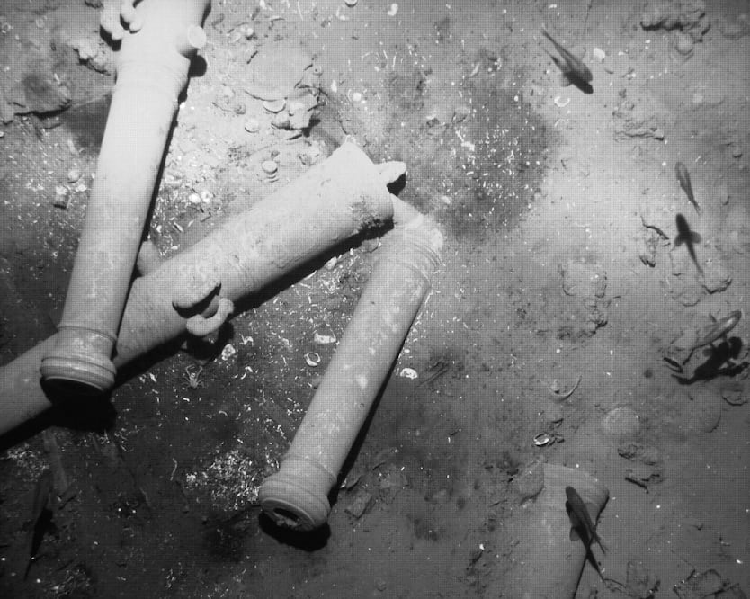 El galeón español hundido en 1708 cerca de Cartagena de Indias, con un cargamento de oro y plata, fue hallado el 27 de noviembre (XINHUA)