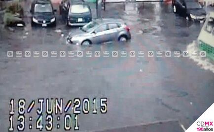 Encharcamientos complican vialidad en el oriente del DF