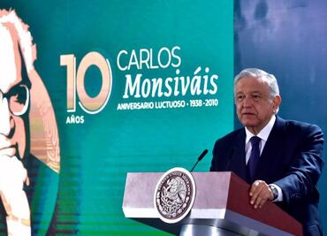 AMLO recuerda a Carlos Monsiváis en su décimo aniversario luctuoso