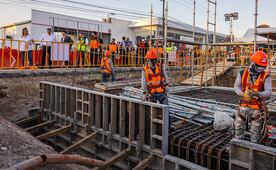 Colapsa estructura en obra de la Línea 4 del Metro en Monterrey; cuatro trabajadores resultan lesionados y suspenden trabajos