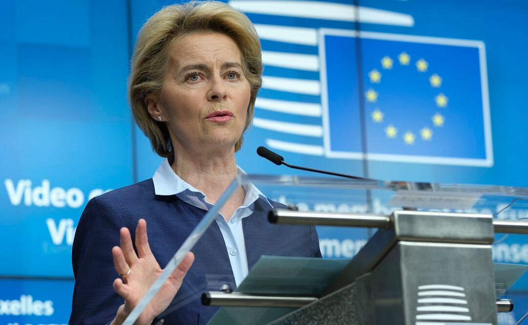 La presidenta de la Comisión Europea, Ursula von der Leyen (Foto: AP)