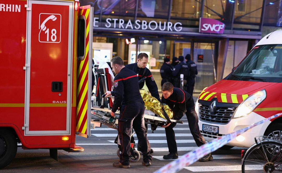 Accidente de dos tranvías en Estrasburgo, Francia. Foto: AFP