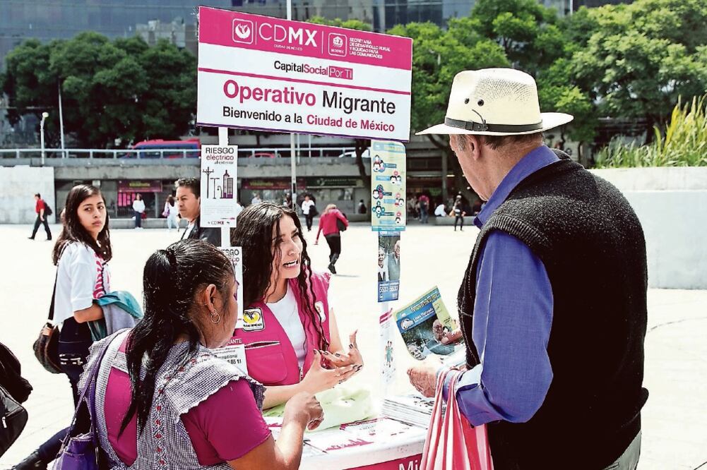 Como parte del Operativo Migrante en la Ciudad de México se canalizó a albergues, centros de salud y comedores públicos a la población que lo pidió (ARCHIVO. EL UNIVERSAL)