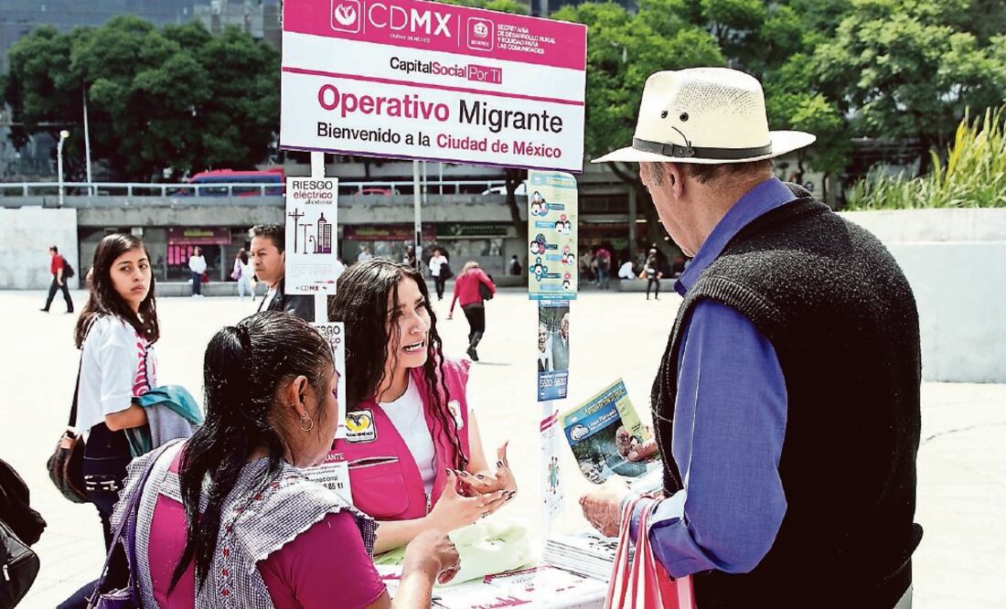 Como parte del Operativo Migrante en la Ciudad de México se canalizó a albergues, centros de salud y comedores públicos a la población que lo pidió (ARCHIVO. EL UNIVERSAL)