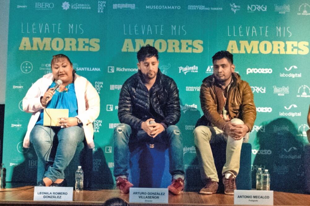 En la conferencia del filme sobre mujeres que dan apoyo a migrantes. (FOTO: J. ANTONIO TORRES. EL UNIVERSAL)
