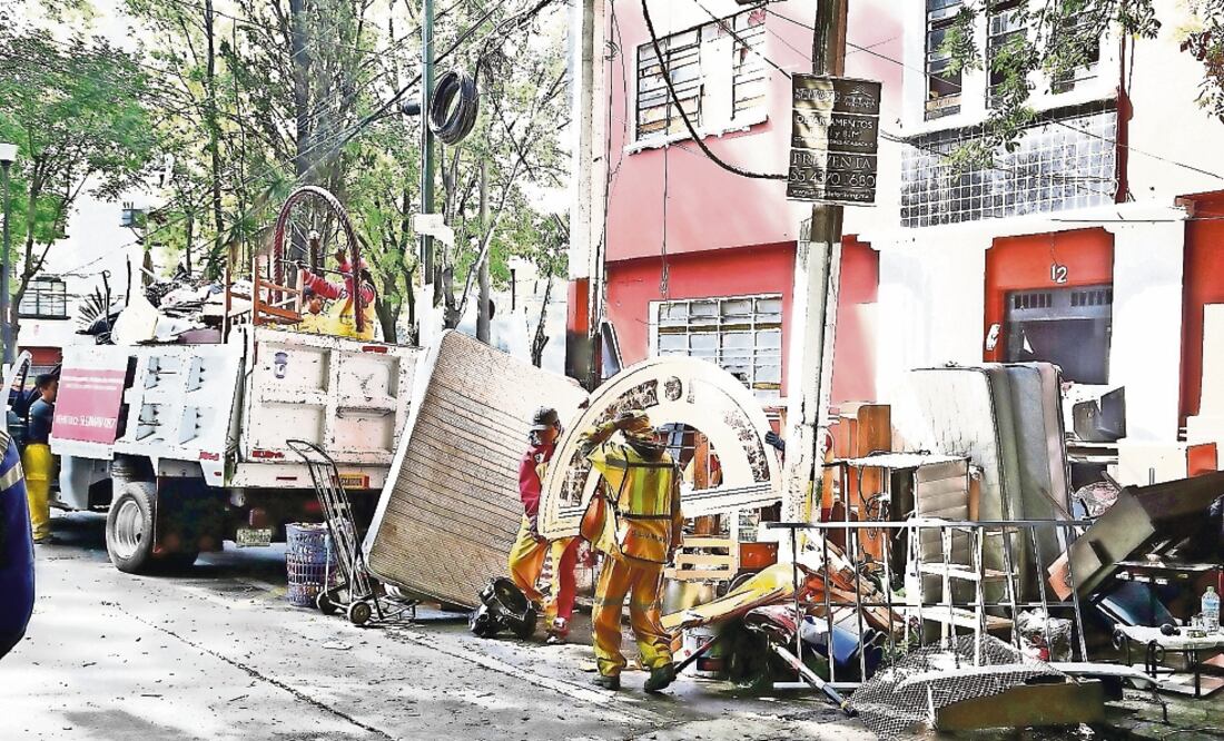 Vecinos de la Condesa señalaron que en el inmueble de Benjamín Hill se vendían drogas. Autoridades decidieron demoler el predio (ARCHIVO EL UNIVERSAL)