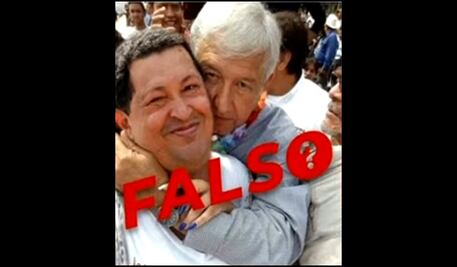 “Yo nunca lo vi, pero lo respeto”, dice AMLO sobre fotomontaje en el que aparece con Hugo Chávez