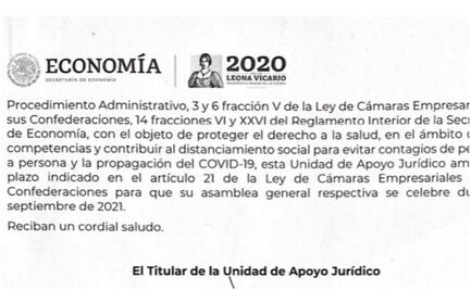 Los líderes de Concamin y Concanaco estarán más tiempo en su puesto ante Covid-19
