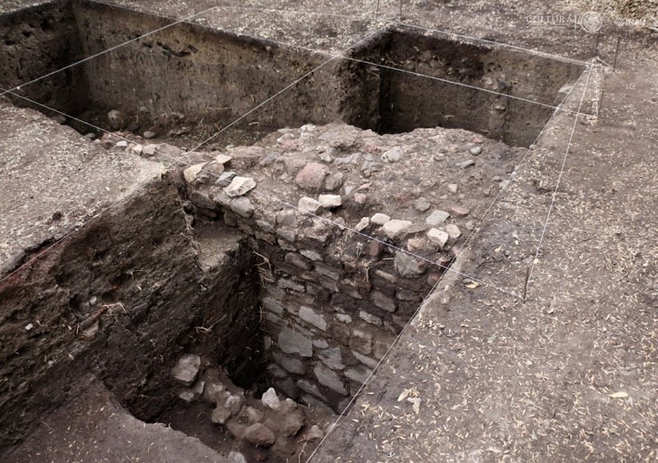 Acueducto que corría del lado norte del cerro y llegaba a la Ciudad de México. Acueducto de Santa Fe. Foto: Cortesía Lourdes López/ INAH