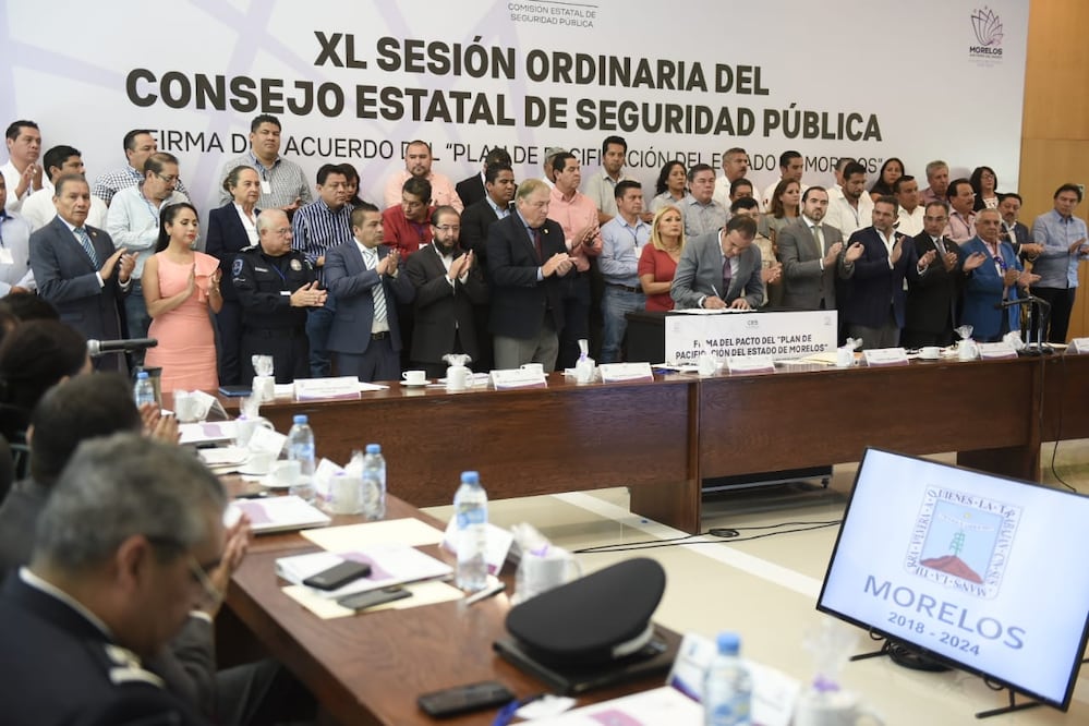 Firma del Pacto por la Pacificación de Morelos (TONY RIVERA. EL UNIVERSAL)