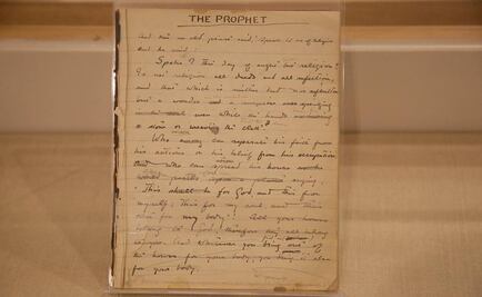 Gibran Khalil de puño y letra, en Mérida