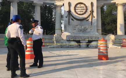 Destruyen águila republicana del Hemiciclo a Juárez