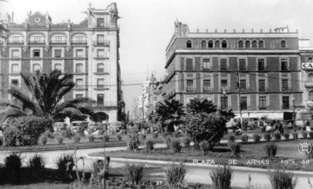 Cuando el Zócalo era un jardín “europeo”