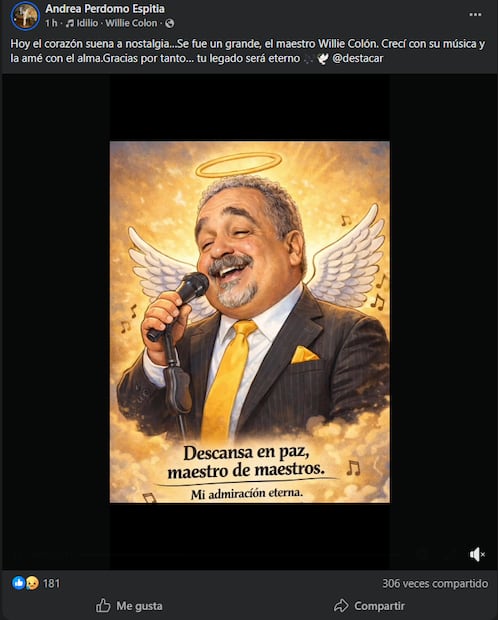 En redes sociales, usuario despiden al músico con frases, imágenes, videos y mensajes de despedida. Foto: Captura de pantalla