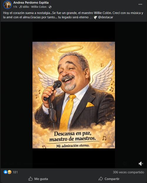 En redes sociales, usuario despiden al músico con frases, imágenes, videos y mensajes de despedida. Foto: Captura de pantalla