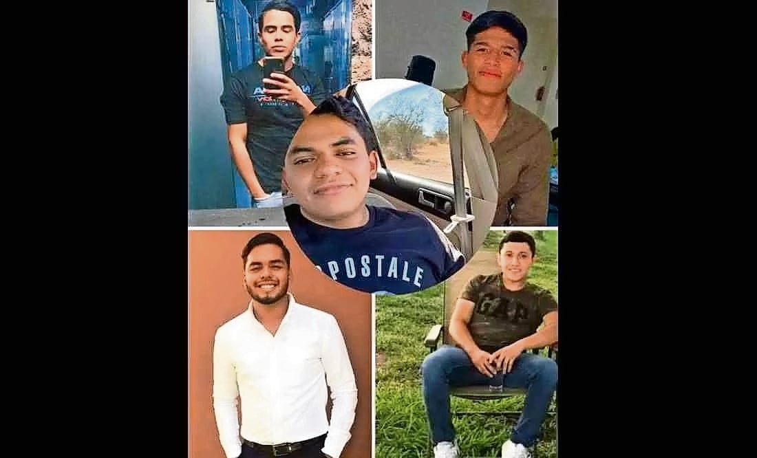 Hoberto Olmeda Cuéllar, Diego Lara Santoyo, Uriel Galván, Jaime Miranda y Dante Hernández desaparecieron la
noche del viernes cuando iban a ver a un amigo pero nunca llegaron, por ello se dio aviso y comenzó la búsqueda. Foto: Especial