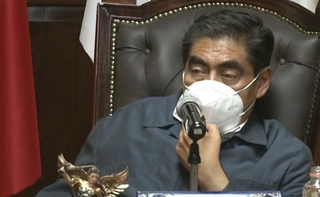 Barbosa recordó que sostiene pláticas con el Arzobispo de Puebla. Foto: Captura de pantalla