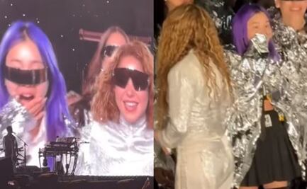 Concierto Shakira CDMX; así reaccionó Chingu Amiga al caminar al lado de la cantante
