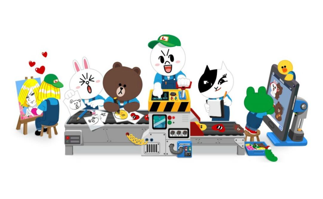 Desde el mes de abril los artistas e ilustradores han postulado sus creaciones e iniciado el proceso de revisión y aprobación de LINE