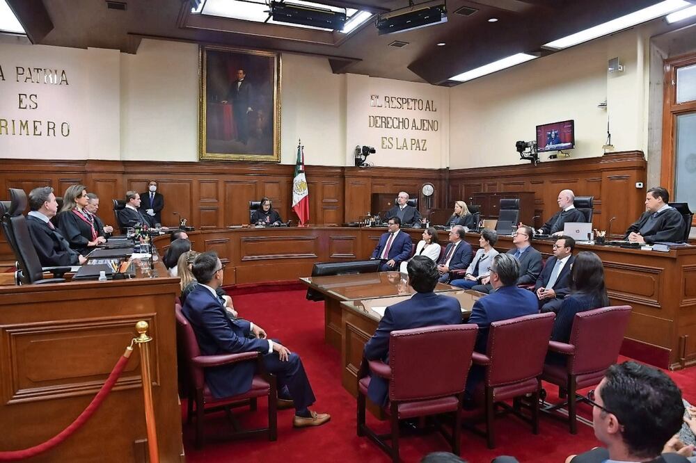 Ante funcionarios del Poder Judicial, Norma Piña dijo que las tareas que desempeñarán en 2024 son de particular relevancia para la vida democrática y la justicia social. Foto: Especial
