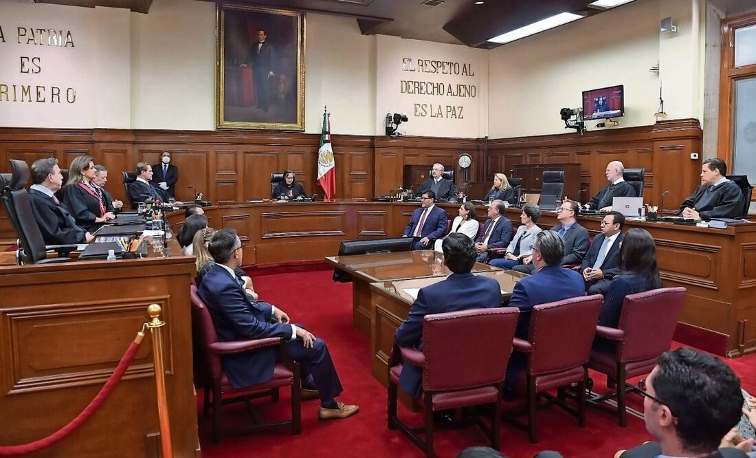 Ante funcionarios del Poder Judicial, Norma Piña dijo que las tareas que desempeñarán en 2024 son de particular relevancia para la vida democrática y la justicia social. Foto: Especial