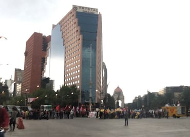 Asamblea de Barrios realiza bloqueo en Reforma y av. Juárez