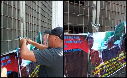 Familiares de desaparecidos en Pantelhó cierran con candados accesos del Congreso de Chiapas