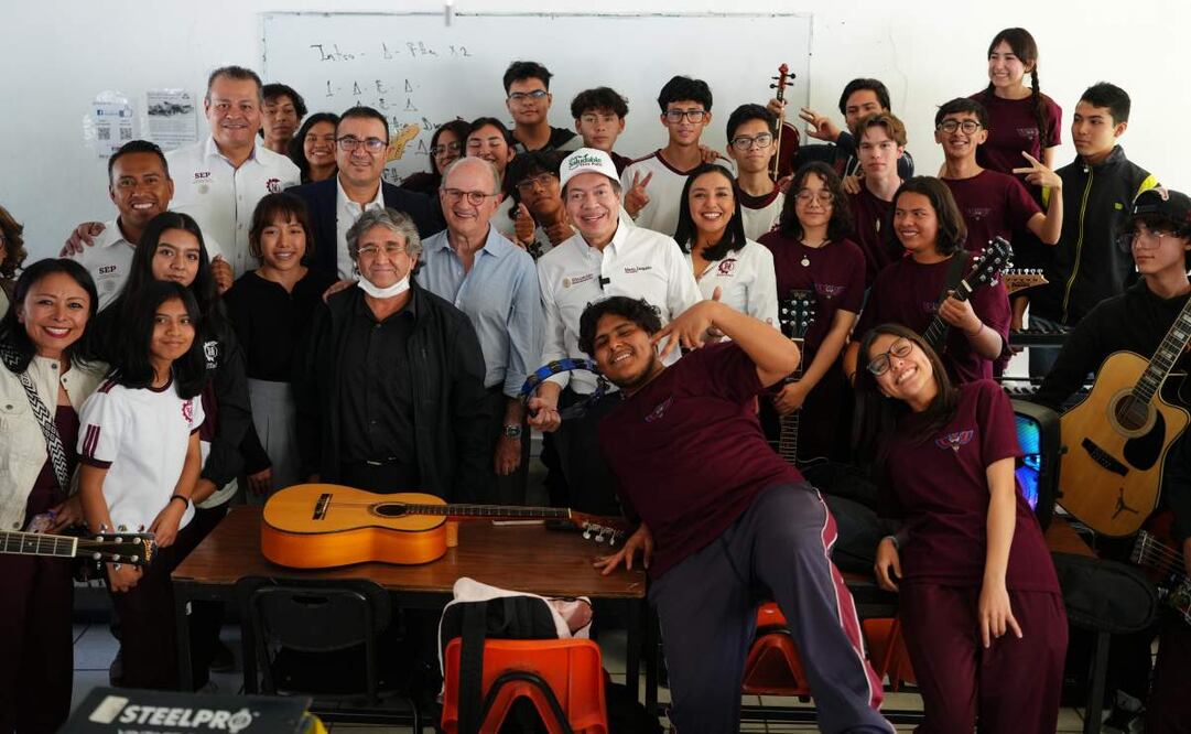 Mario Delgado, titular de la SEP, destacó los resultados de "Mi derecho, mi lugar". Foto: Especial, 18 de agosto de 2025