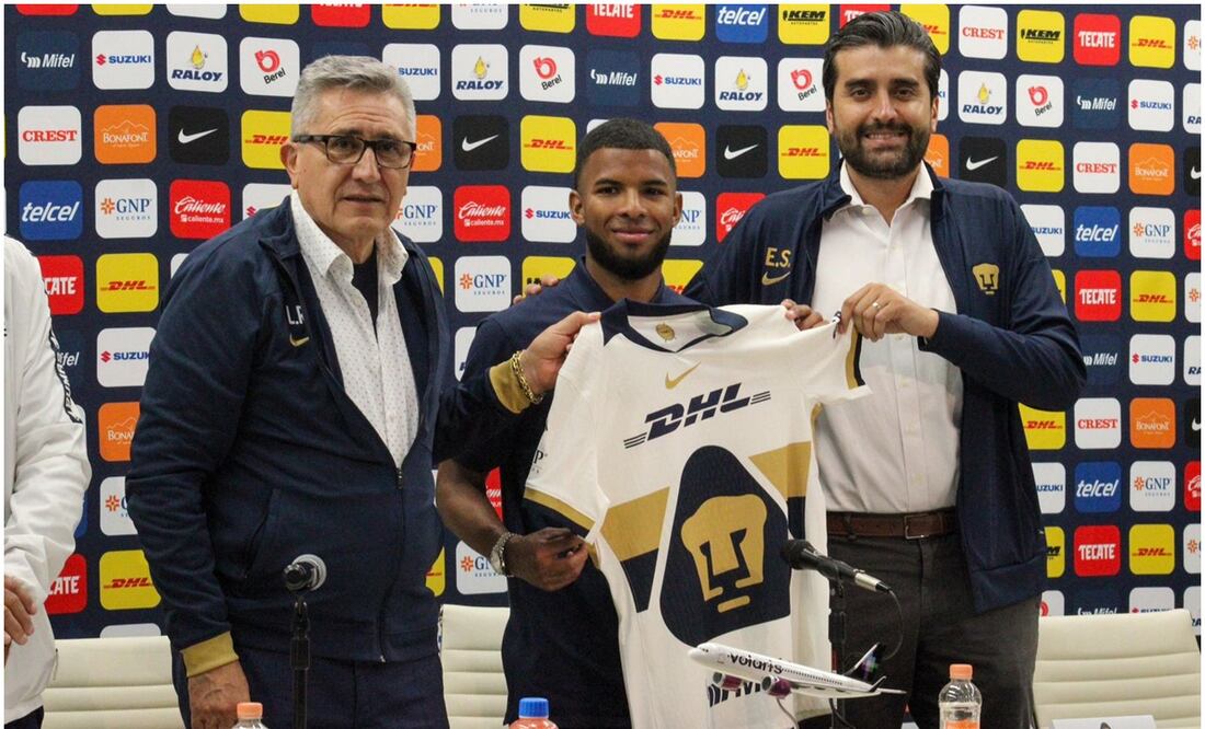 Pumas presenta oficialmente a Pedro Vite como su nuevo refuerzo Foto: Maritza Villagómez