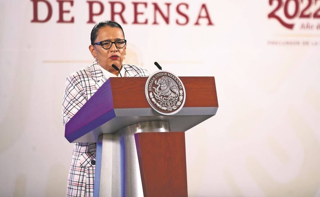 Rosa Icela Rodríguez, titular de la SSPC, dijo que entre los presos liberados hay gente humilde que tampoco pudo tener un traductor. Foto: Germán Espinosa/ EL UNIVERSAL