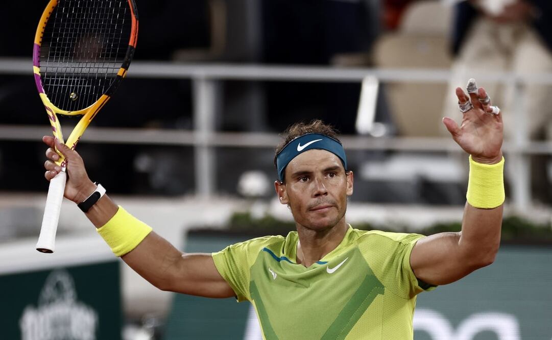 Rafael Nadal en Roland Garros tras vencer a Novak Djokovic - FOTO: EFE