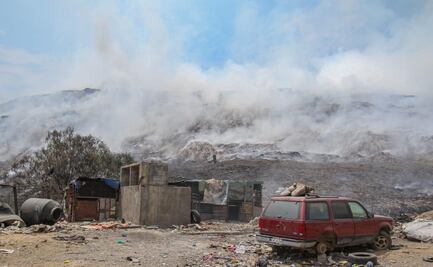 Continuarán las clases a distancia en zona cercana a incendio en tiradero de Chimalhuacán
