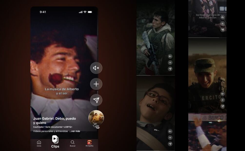 Netflix se rediseña y apuesta por video vertical en su app móvil. Imagen: Netflix