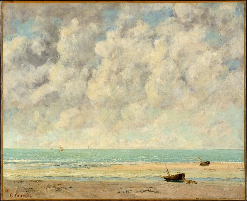 The Calm Sea de Gustave Courbet French/ MET Museum